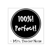 "100%! Perfekt!" Tutor-Feedback-Rubber-Briefmarke Gummistempel (Prägung)