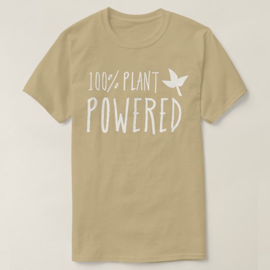 100 Pflanze Powered , Spaß Veganes vegetarisches T T-Shirt (Design vorne)