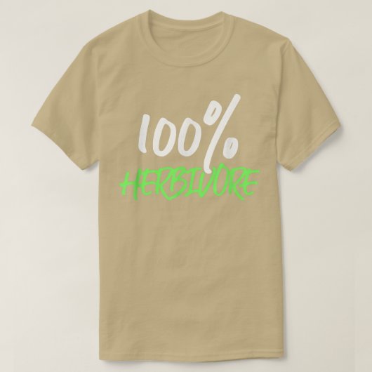 100 Pflanzenfresser Vegetarier Pflanze auf Ernähru T-Shirt (Design vorne)