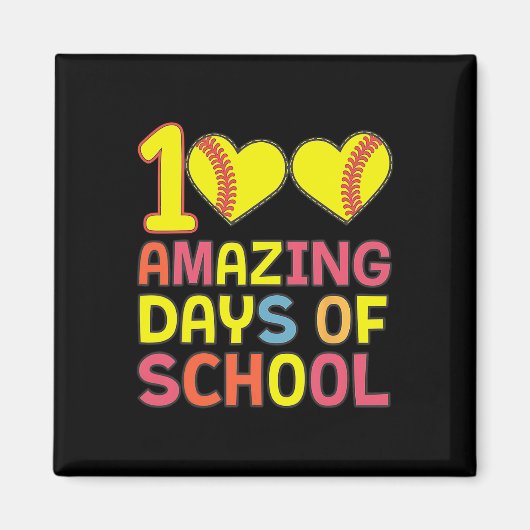 100 Phantastische Schultage - Schüler B Magnet (Vorne)