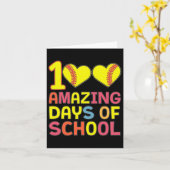 100 Phantastische Schultage - Software-Player-Stud Karte (Gelbe Blume)
