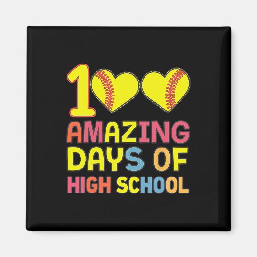 100 Phantastische Tage High School Software Player Magnet (Vorne)