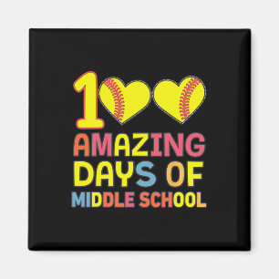100 Phantastische Tage Mittelschulen - Softll Play Magnet