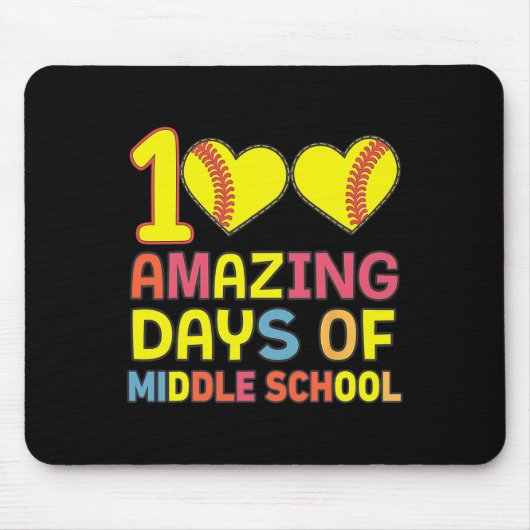 100 Phantastische Tage Mittelschulen - Softll Play Mousepad (Vorne)