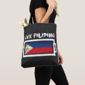100 % philippinische Flagge Tasche (Von Nahem)