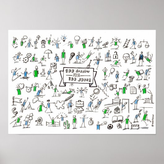 100 Pictos Poster (Vorne)