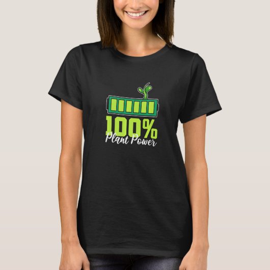 100 Plant Power Environmental Vegans T-Shirt (Vorderseite)