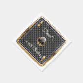 100. Poker Spielkarte Casino Serviette (Ecke)