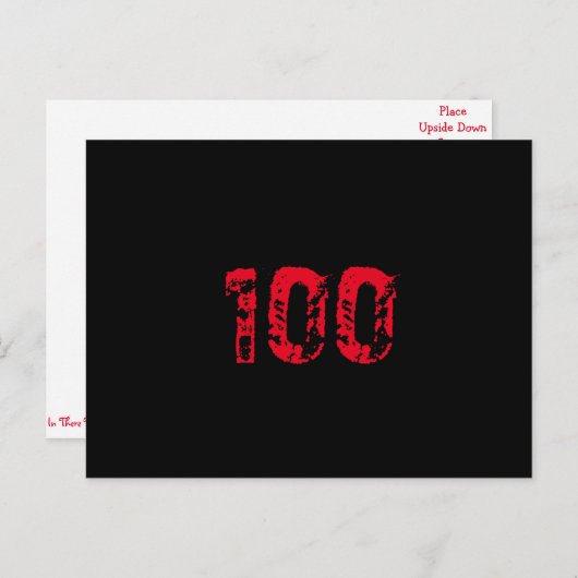 100 Postkarte (Vorne/Hinten)