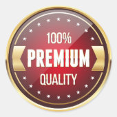 100 % Premium-Qualität Runder Aufkleber (Vorderseite)
