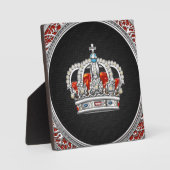 [100] Prinzessin King-Queen Crown [Silver] Fotoplatte (Vorderseite)