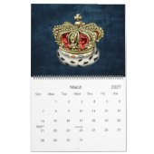 [100] Prinzessin King-Queen Royal Crown Kalender (Mär 2027)