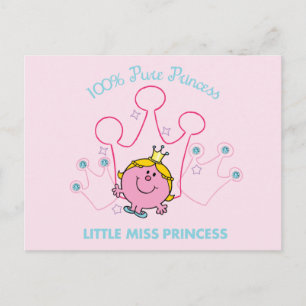 100 % Prinzessin - kleine Miss Prinzessin Postkarte