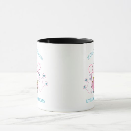 100 % Prinzessin - kleine Miss Prinzessin Tasse (Zentrum)