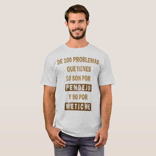 100 problemas T-Shirt (Vorne ganz)