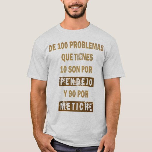100 problemas T-Shirt (Vorderseite)