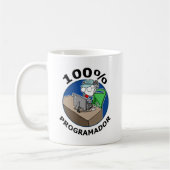 100% Programmierer Kaffeetasse (Links)