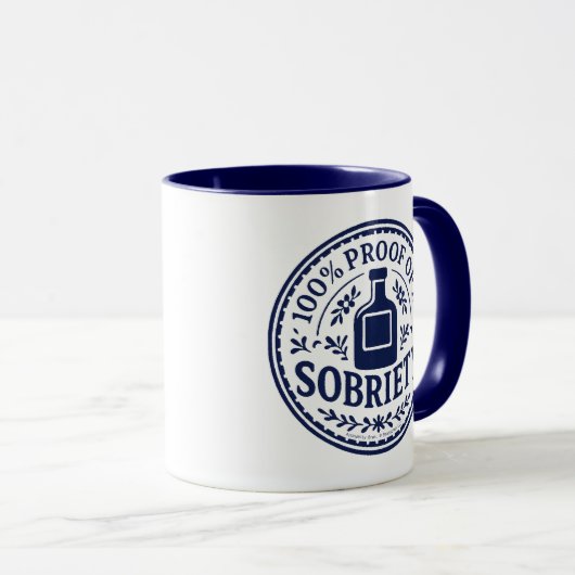 100% Proof of My Sobriety - Mug Tasse (VorderseiteRechts)