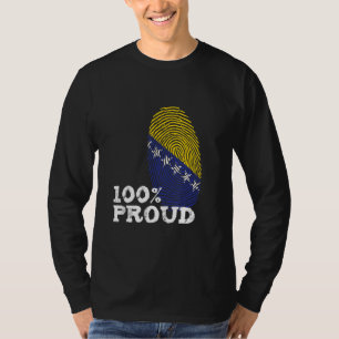 100 Proud-Bosnien-Herzegowina-Flagge für Proud-Bos T-Shirt