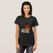 100 Proud Germany fingerprint flag for Proud Germa T-Shirt (Vorne ganz)