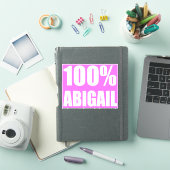 100 Prozent Abigail-Name Aufkleber (iPad Hülle)