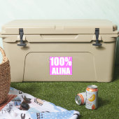 100 Prozent Alina Name Aufkleber (Kühler)