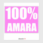 100 Prozent Amara-Name Aufkleber (Blatt)