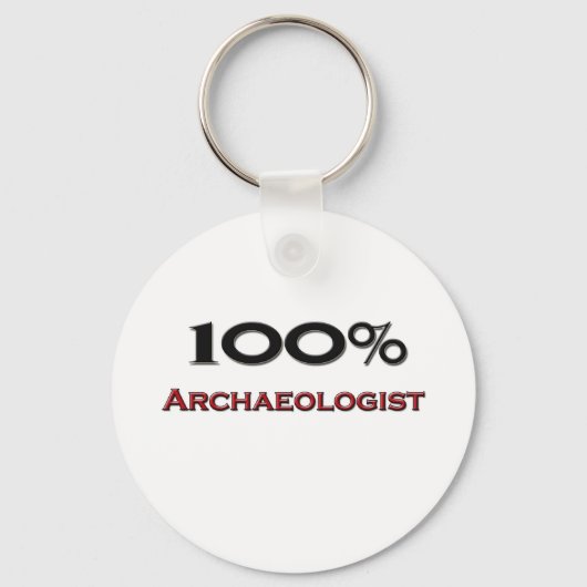 100 Prozent Archäologe Schlüsselanhänger (Vorderseite)