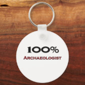 100 Prozent Archäologe Schlüsselanhänger (Vorderseite)