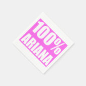 100 Prozent Ariana Name Serviette (Ecke)