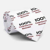 100 Prozent-Bau-Manager Krawatte (Gerollt)