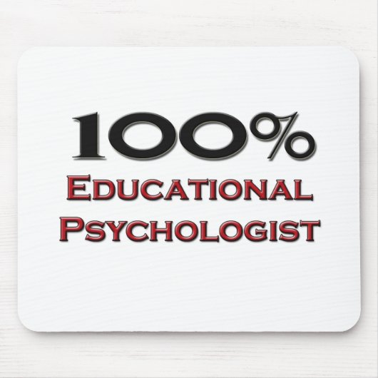 100 Prozent Bildungspsychologe Mousepad (Vorne)