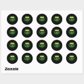 100 prozent Bio Runder Aufkleber (Blatt)