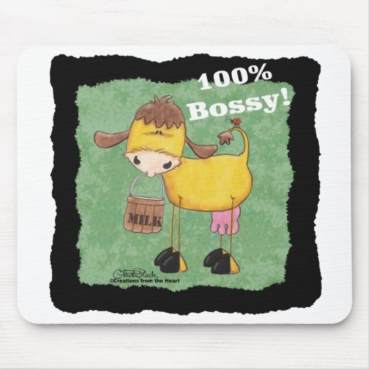 100 Prozent Bossy Cow Mousepad (Vorne)