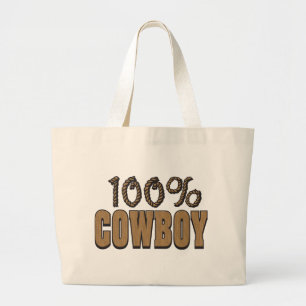 100 Prozent-Cowboy Jumbo Stoffbeutel