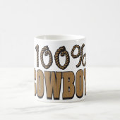 100 Prozent Cowboy Kaffeetasse (Mittel)