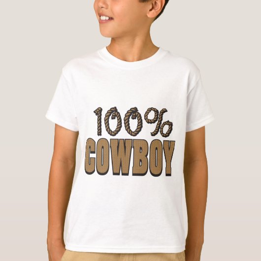 100 Prozent Cowboy T-Shirt (Vorderseite)