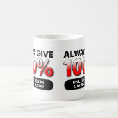 100 Prozent der blutrünstigen Mugge Kaffeetasse (Mittel)