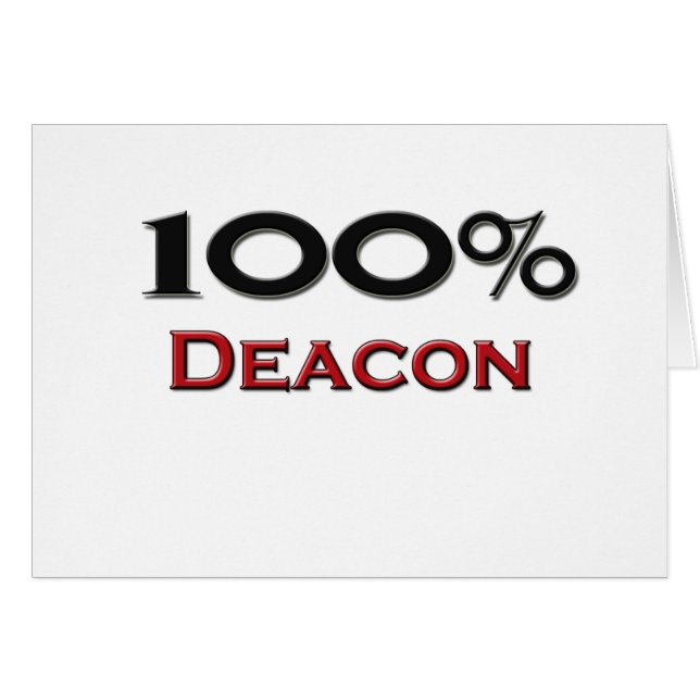 100 Prozent-Diakon (Vorderseite (Horizontal))