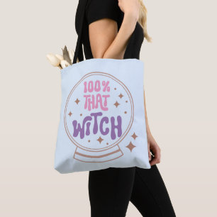 100 Prozent diese Hexe Kristallkugel Gold Hallowee Tasche