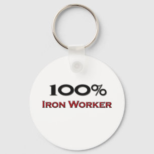 100 Prozent-Eisen-Arbeitskraft Schlüsselanhänger