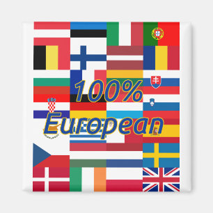 100-Prozent-europäisches Blau Magnet