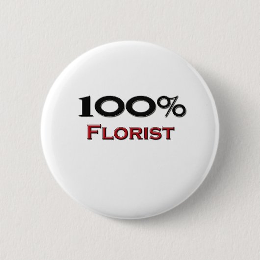 100 Prozent-Florist Button (Vorderseite)