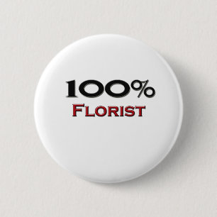 100 Prozent-Florist Button