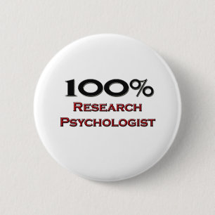 100 Prozent-Forschungs-Psychologe Button