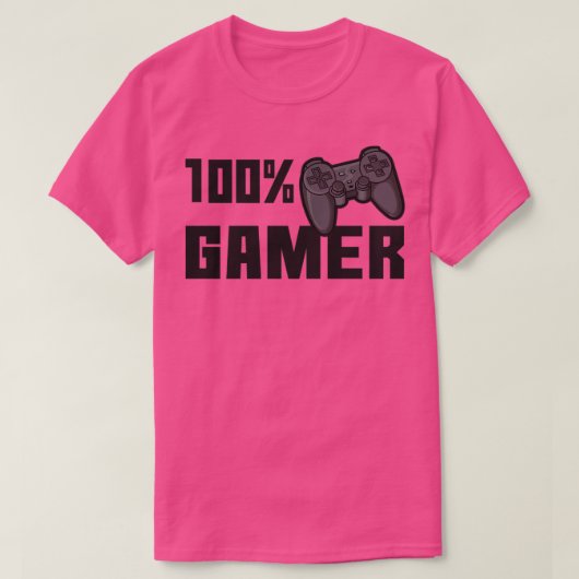 100 Prozent Gamer T-Shirt (Design vorne)