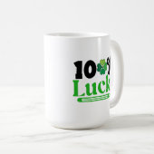 100 Prozent Glücklicher St. Patrick's Tag -61101 Kaffeetasse (VorderseiteRechts)