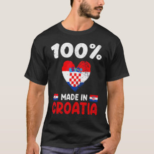 100 Prozent in Kroatien hergestellt kroatische Jun T-Shirt