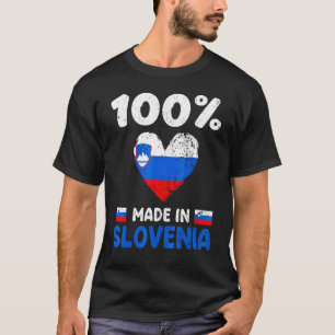 100 Prozent in Slowenien hergestellte slowenische T-Shirt