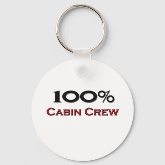 100 Prozent Kabine Crew Schlüsselanhänger (Vorderseite)